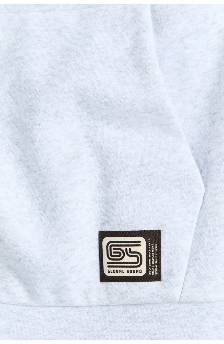 H&M Zip-top Sweatshirt, Alternate, color, Light Gray Melange