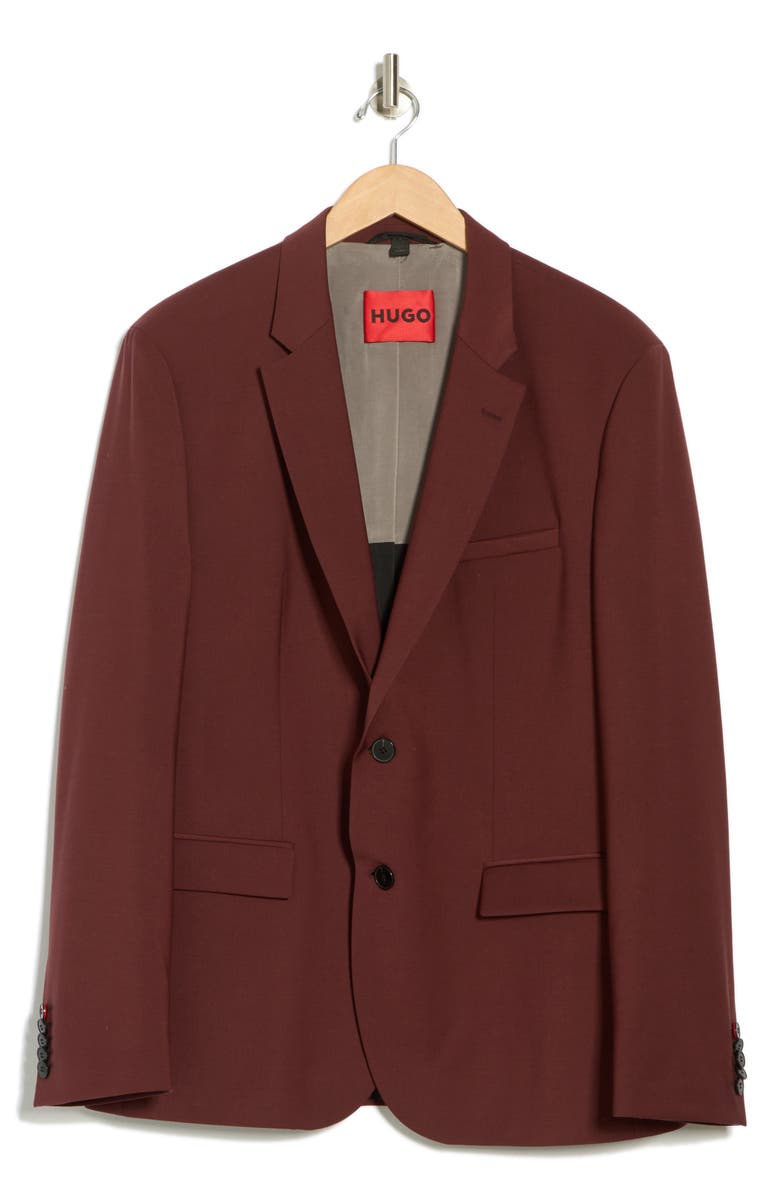 HUGO Karl Wool Blend Sport Coat, Alternate, color, Dark Brown