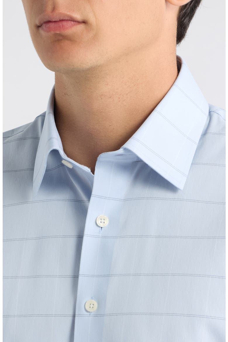 Check Performance Button-Down Shirt, Alternate, color, BLUE CASELOTTI CHECK
