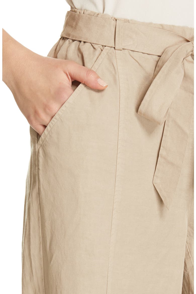 Lantern Twill Ankle Pants, Alternate, color, KHAKI
