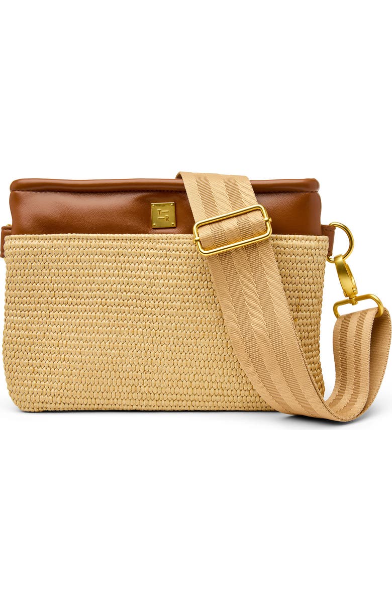 THINK ROYLN Yacht 2.0 Bum Bag, Main, color, Dune Raffia And Saddle