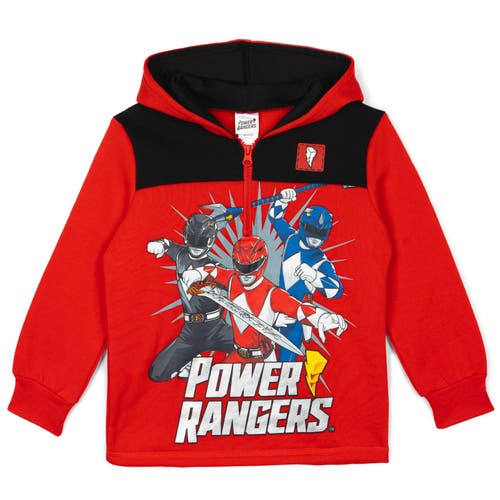 Power Rangers Half Zip Hoodie in Red  product