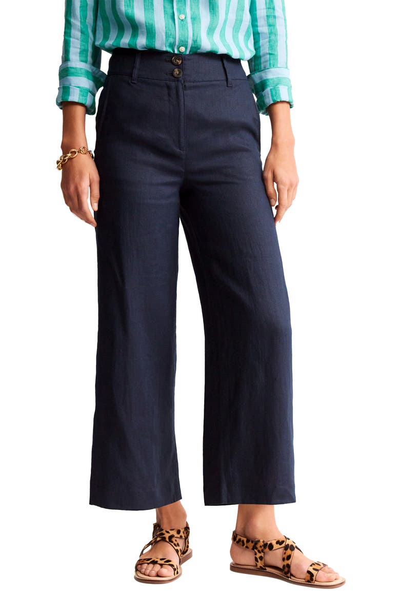Boden Westbourne Linen Ankle Pants, Main, color, 