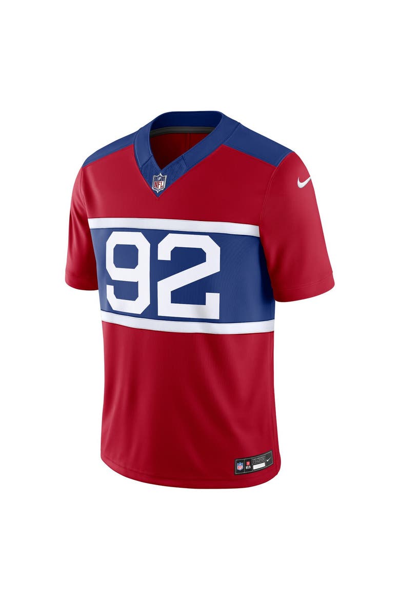Men's Nike Michael Strahan Century Red New York Giants Alternate Vapor F.U.S.E. Retired Player Limited Jersey, Alternate, color, Red
