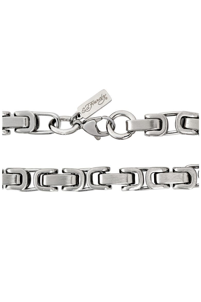 Men's Interlinked Bracelet, Alternate, color, SILVER