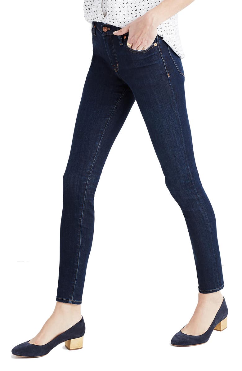 Madewell 9-Inch High Rise Skinny Jeans, Alternate, color, 