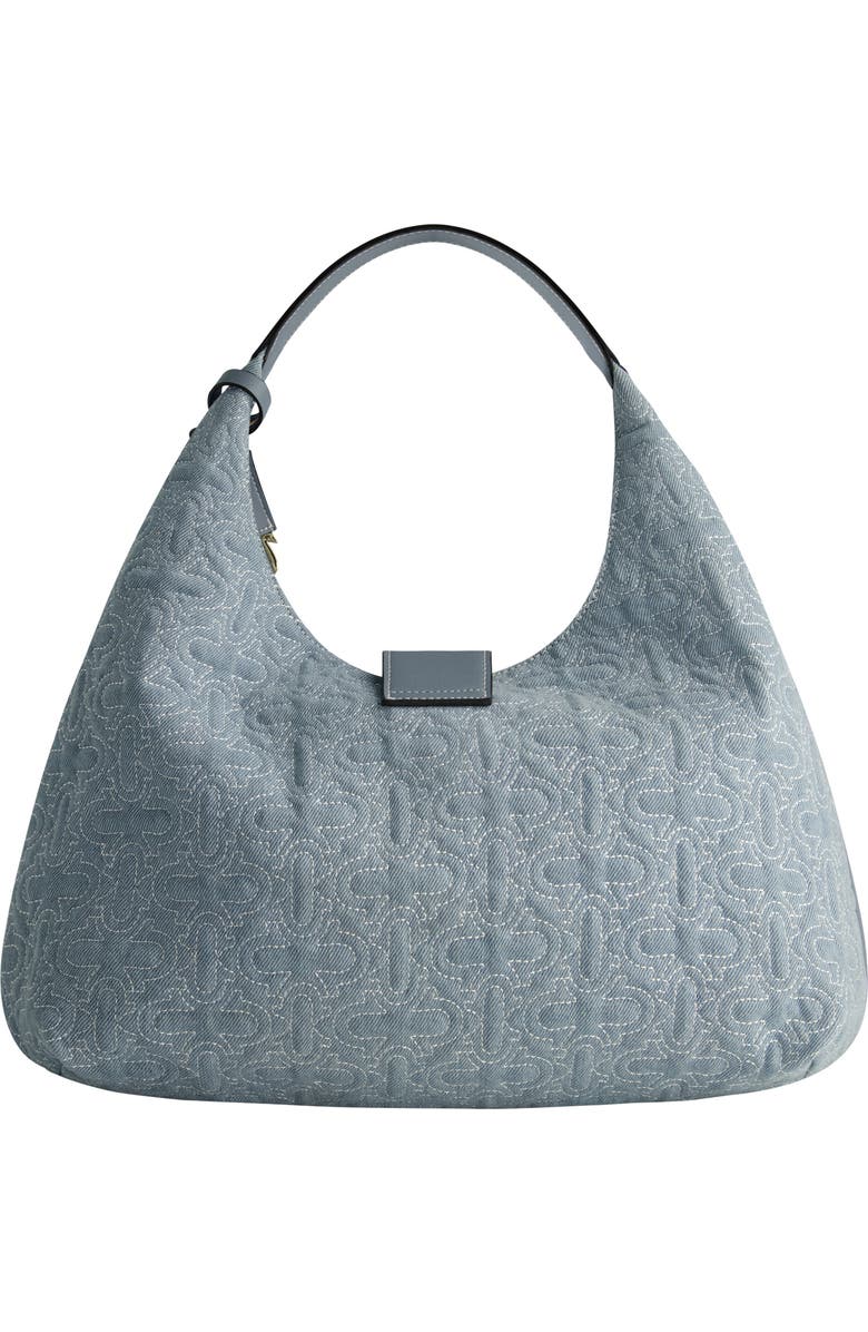 USPA ACCESSORIES Large Quilted Horseshoe Tote Bag, Alternate, color,