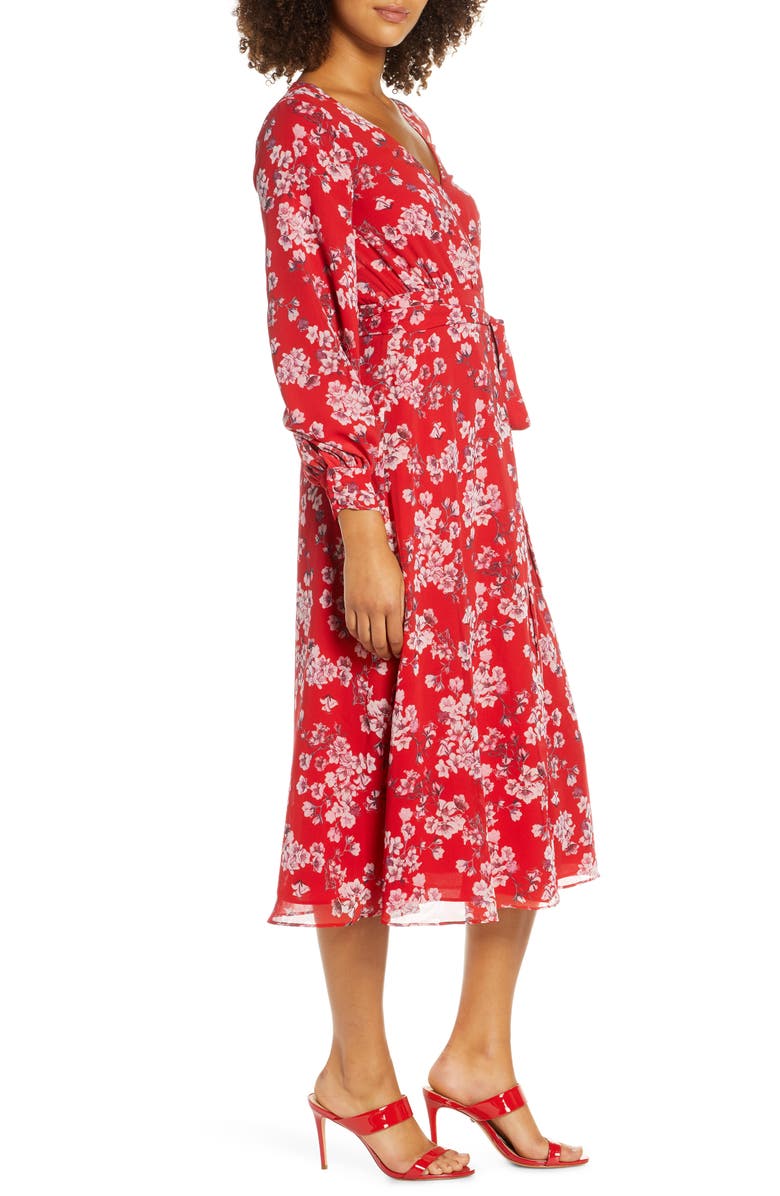 Fame and Partners The Evelyn Long Sleeve Wrap Dress, Alternate, color,