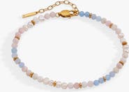 Alex and Ani Clear Quartz Semi-Precious Beaded Anklet