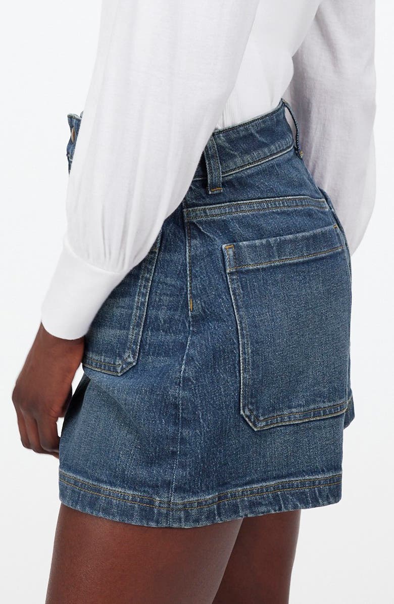Madewell Emmett Patch Pocket Denim Shorts, Alternate, color, Meriwether Wash