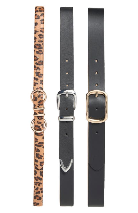 3-for-1 Assorted Belt Set