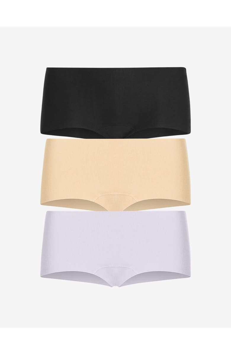 Commando Butter Hipster 3-Pack, Main, color, Black/Periwinkle Haze/Beige