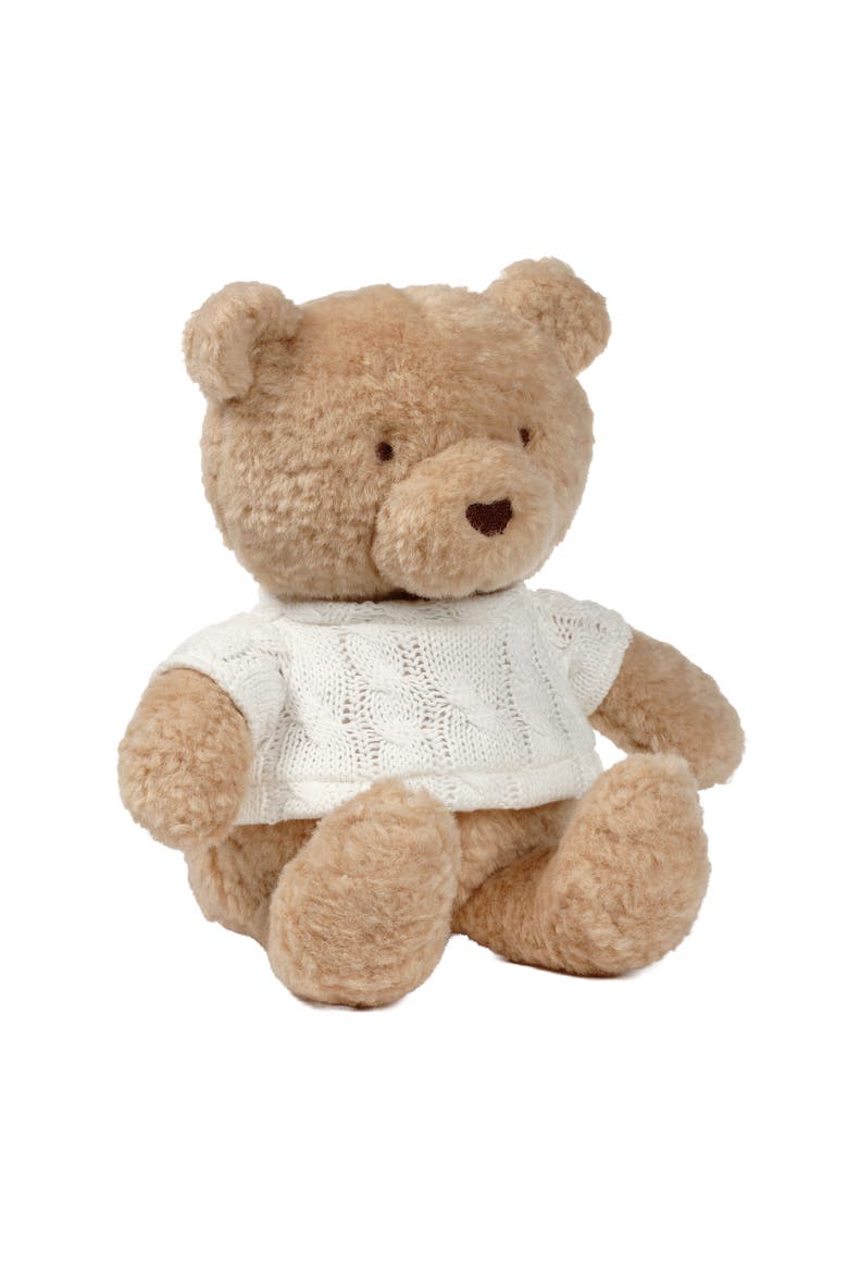 Teddy Bear w/ Knit Sweater Plush Stuffed Animal Toy, Alternate, color, Brown