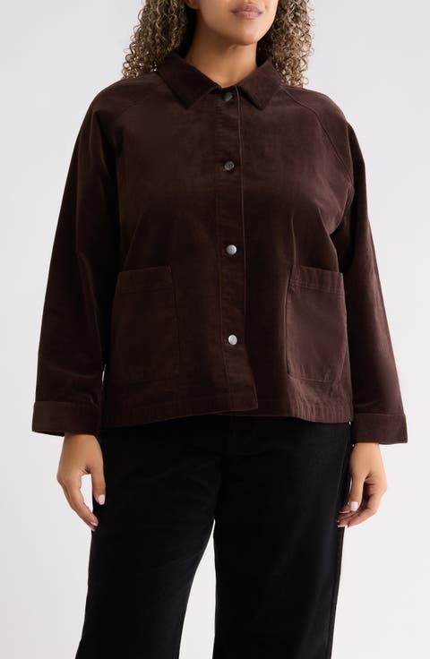 Classic Collar Corduroy Jacket