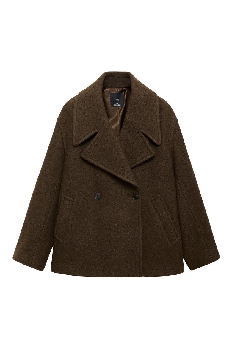 Oversize Wool Blend Coat, Alternate, color, KHAKI GREEN