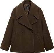 MANGO Oversize Wool Blend Coat