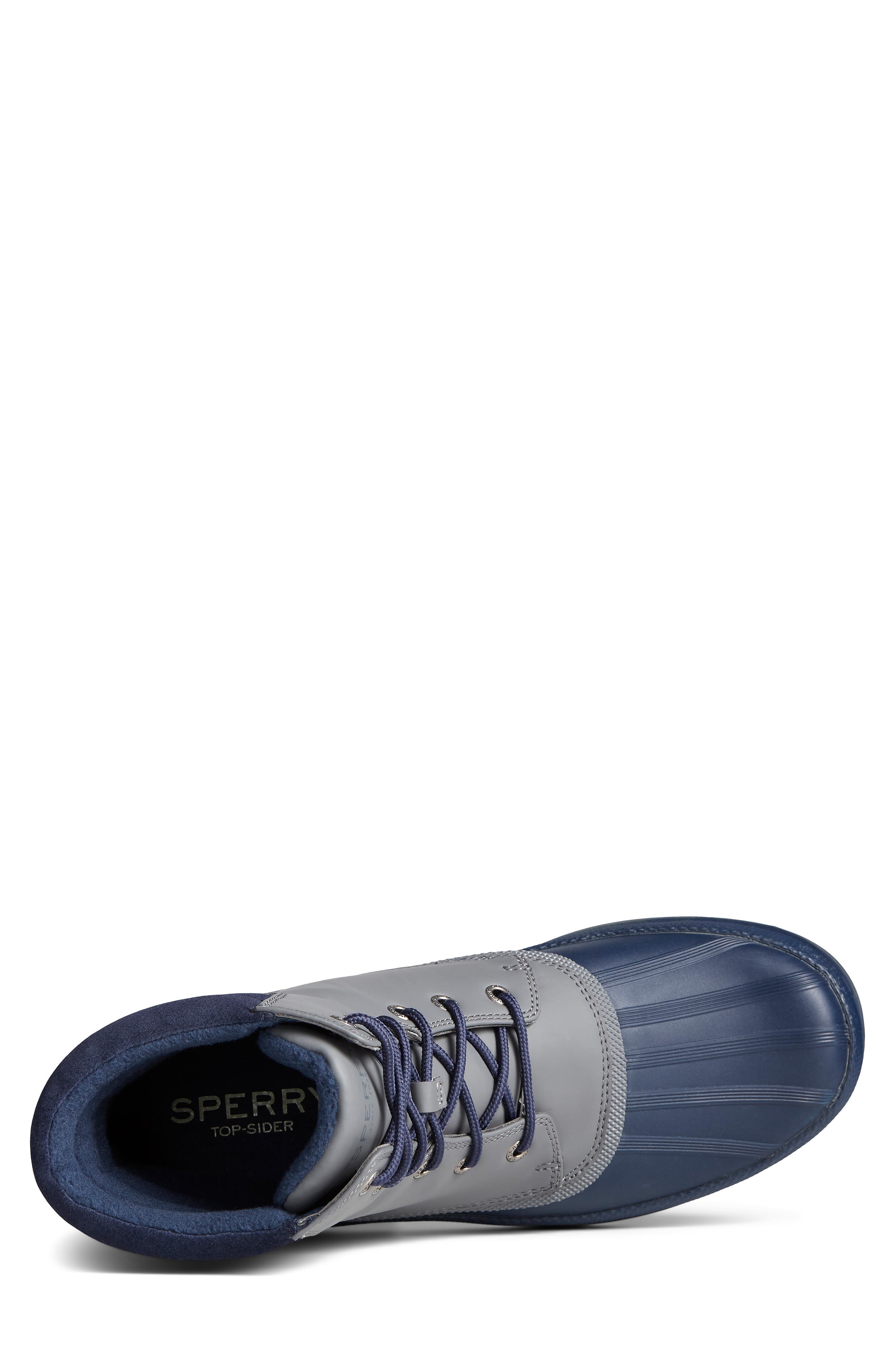 Cold Bay Duck Boot, Alternate, color, NAVY/ GREY