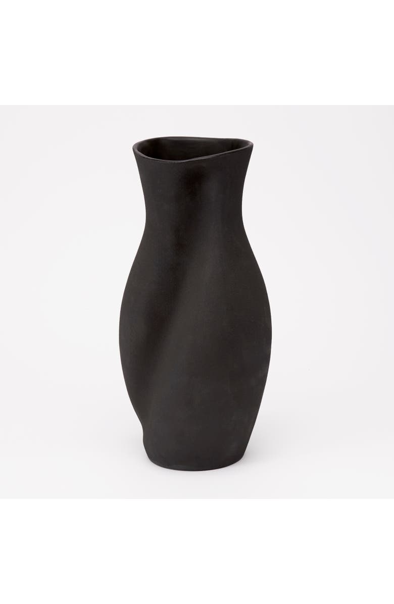 Dumae Helena Vase, Alternate, color, Raw Noir