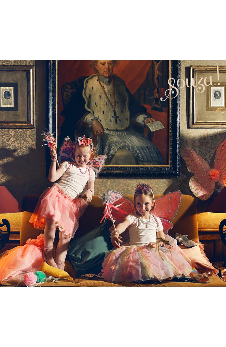 Souza Carlina Fairy Costume, Skirt and Wings Set, Alternate, color, Pink