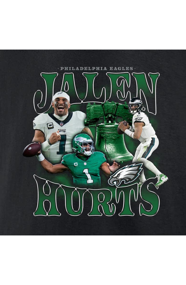 FANATICS Men's Fanatics Jalen Hurts Black Philadelphia Eagles Notorious Player Graphic T-Shirt, Alternate, color, Black