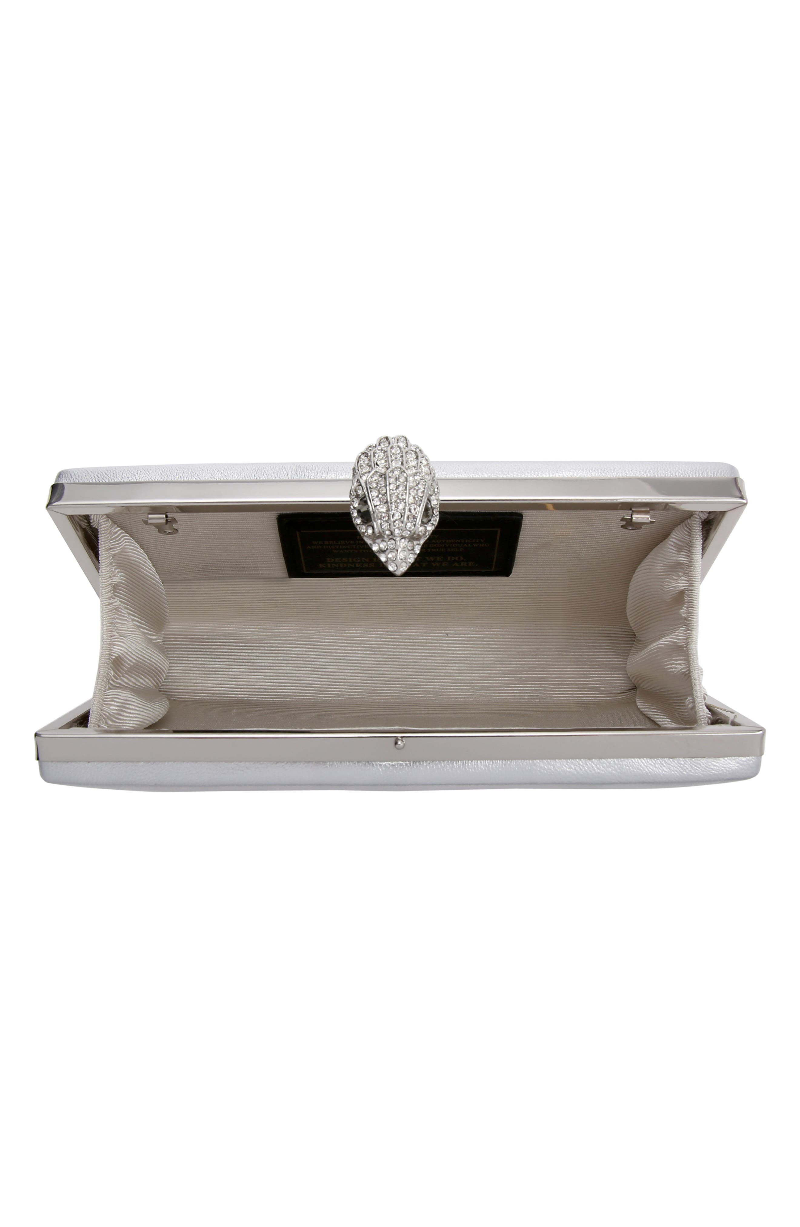 Kurt Geiger London Kensington Metallic Leather Clutch, Alternate, color, 