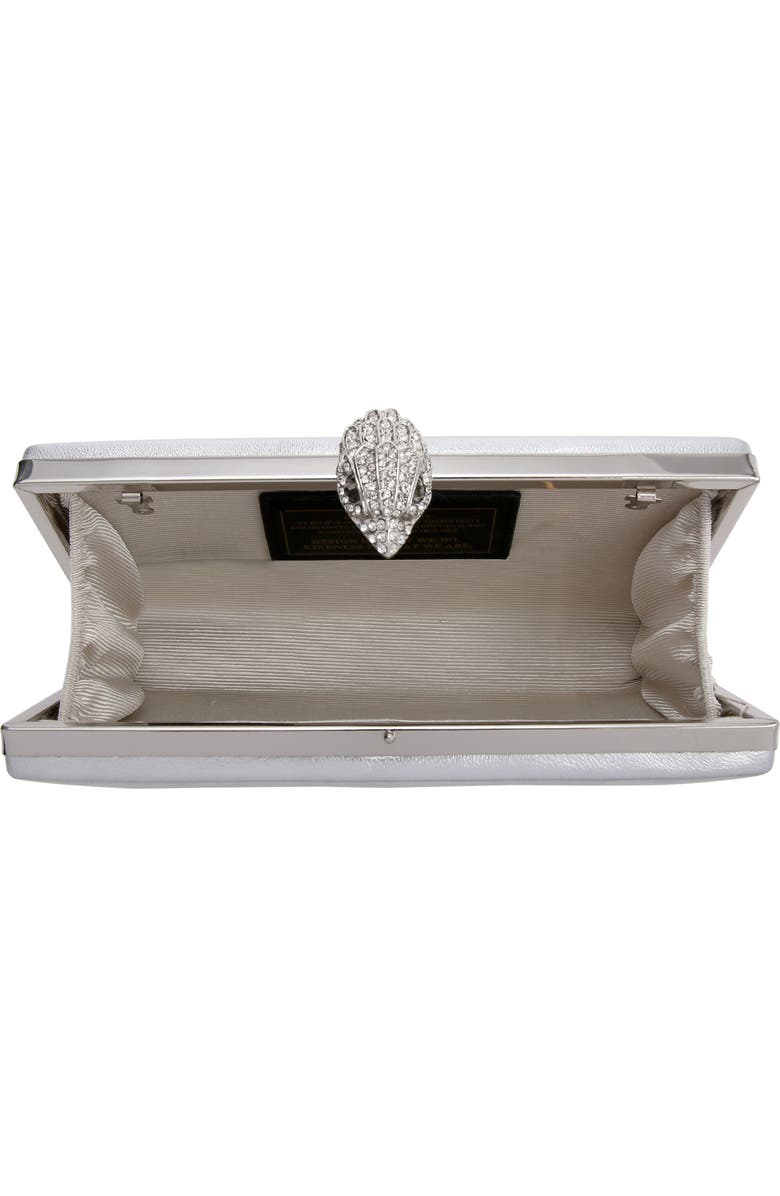 Kurt Geiger London Kensington Metallic Leather Clutch, Alternate, color,