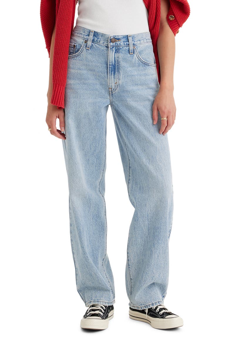 Baggy Dad Jeans, Main, color, FAN FLARE