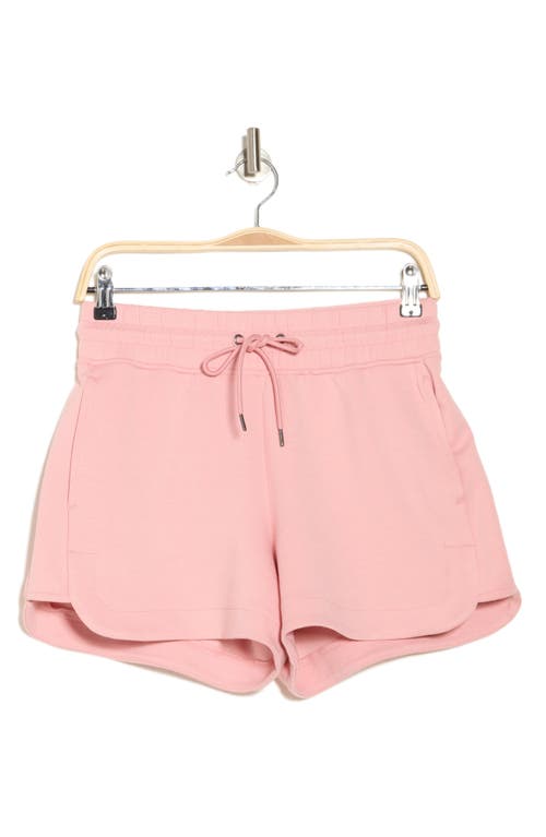 90 Degree By Reflex Monaco Scuba High Rise Shorts In Blush