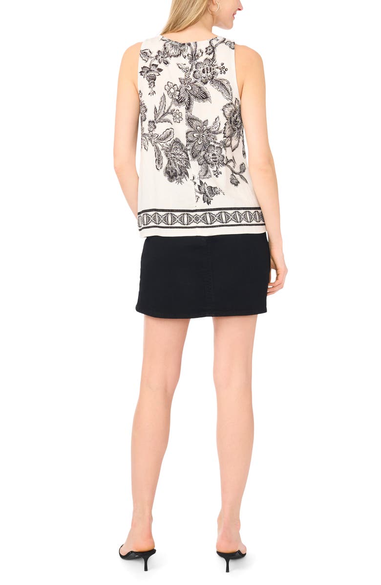 Vince Camuto Sleeveless Print Top, Alternate, color, 
