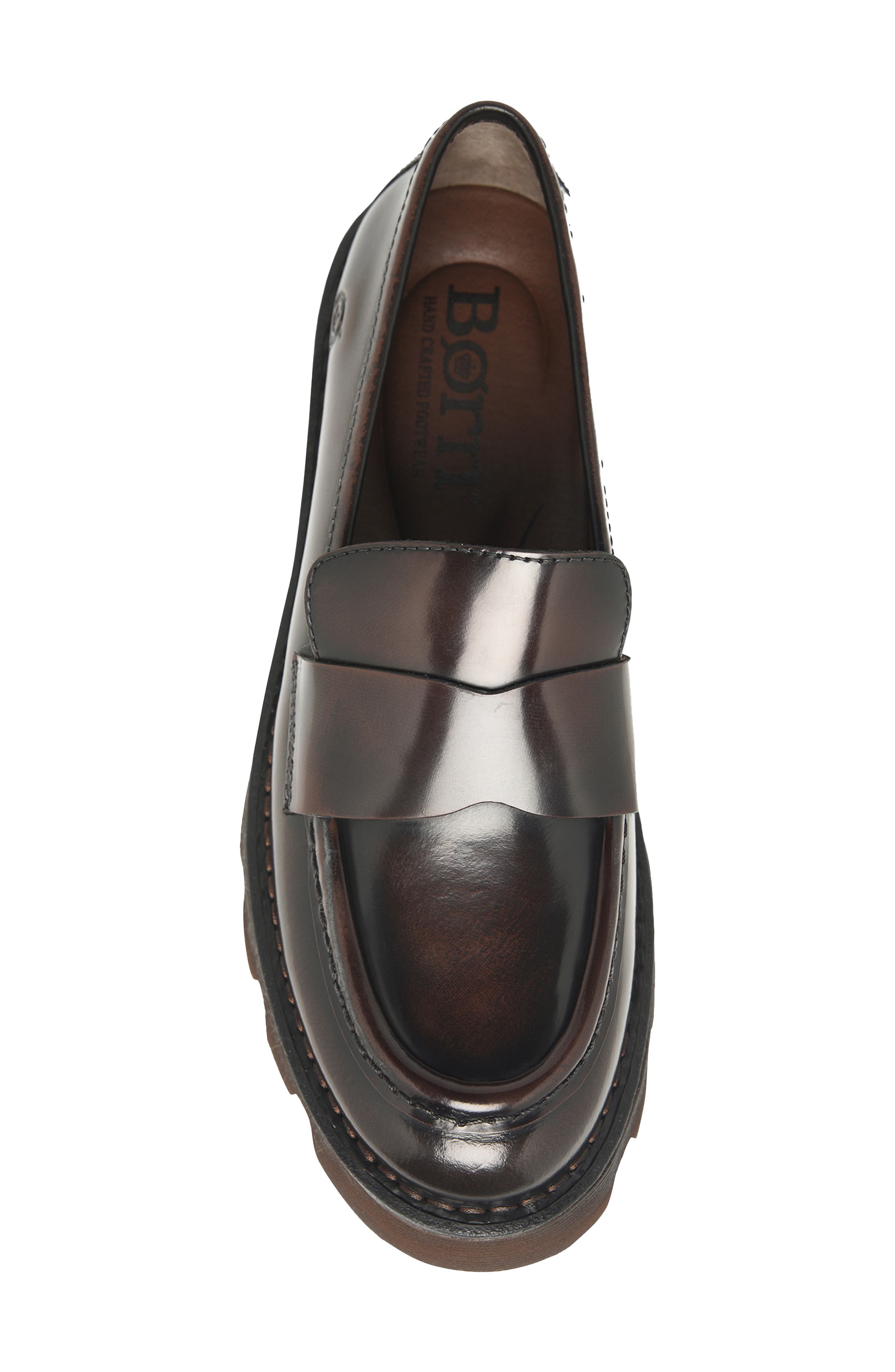 Sigge Lug Sole Loafer, Alternate, color, BROWN BRUSH OFF