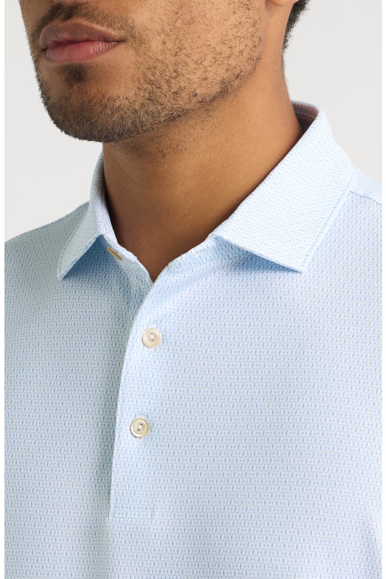 Football Geo Summer Comfort Performance Jersey Polo, Alternate, color, WHITE