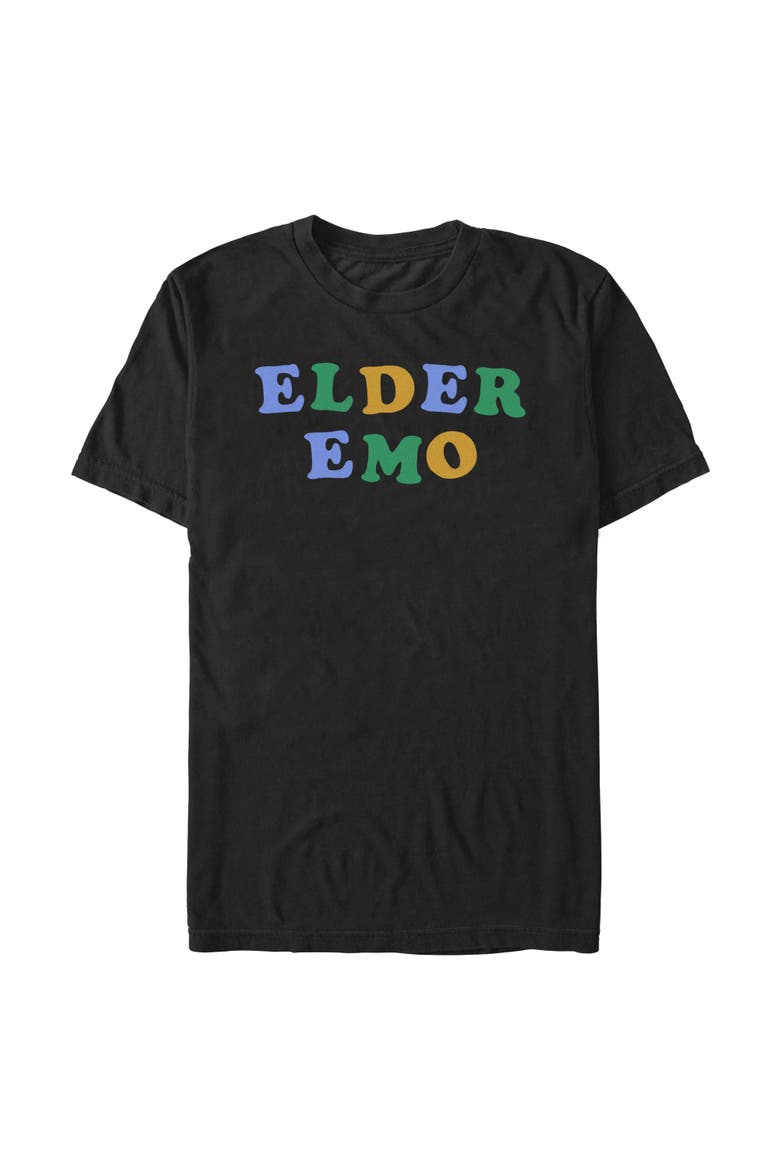 Men's Lost Gods Colorful Elder Emo  Graphic T-Shirt, Main, color, Black