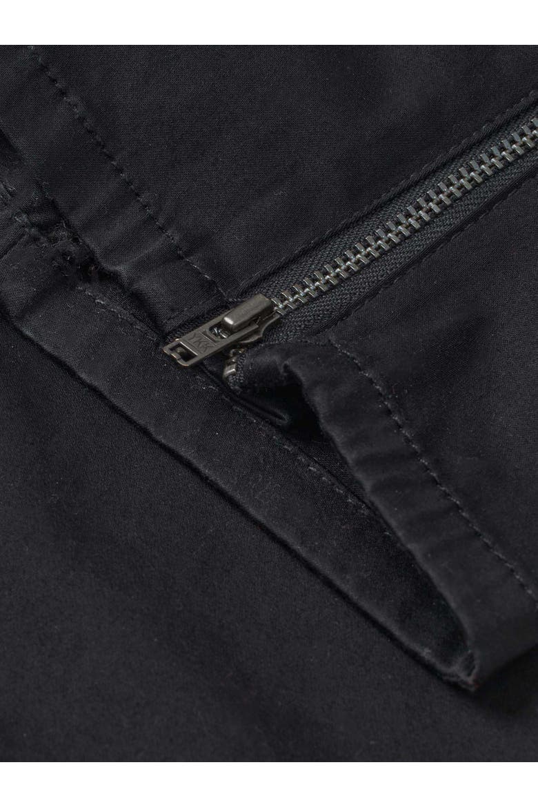 MaPadme Elastic Waist Cropped Pants, Alternate, color, Black