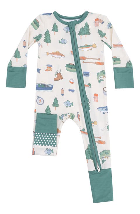 Fishing Things Convertible Zip Romper (Baby)