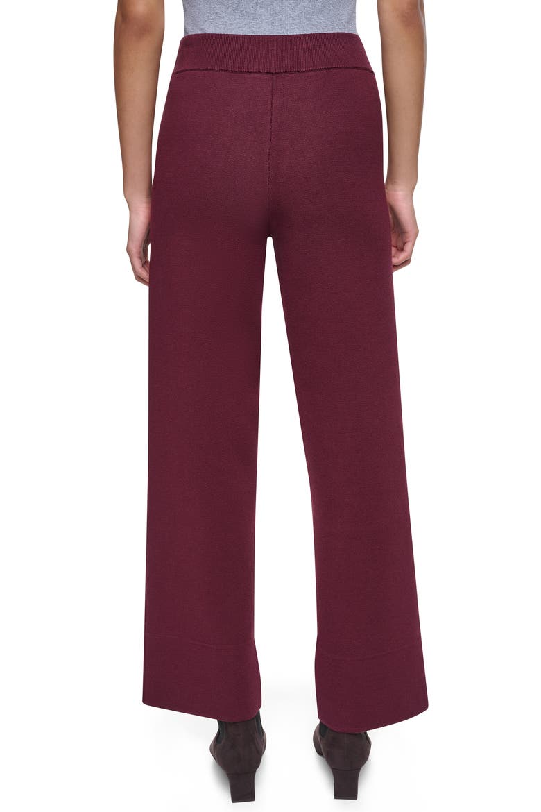 Front Pocket Sweater Pants, Alternate, color, CABERNET