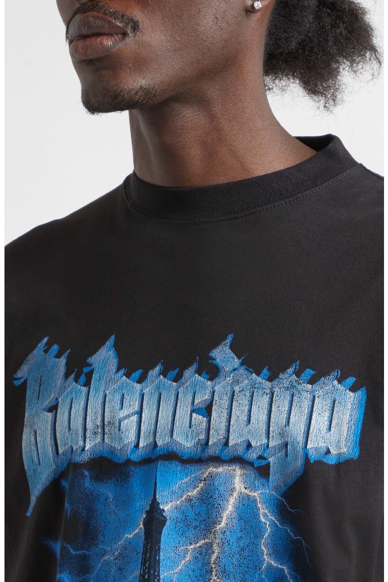 Paris Thunderstorm Oversize Graphic T-Shirt (Men) | Nordstrom