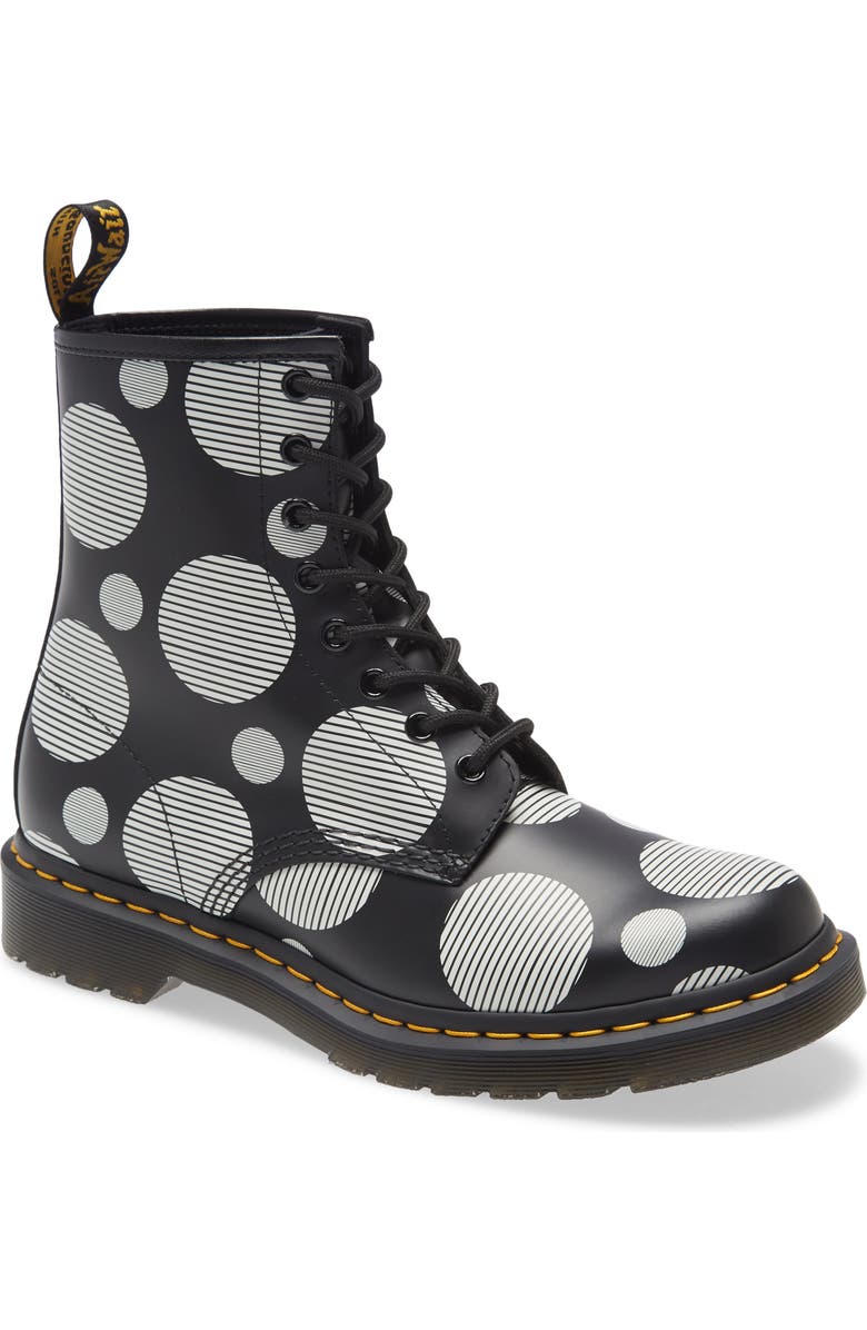 Dr. Martens 1460 Polka Dot Boot, Main, color,