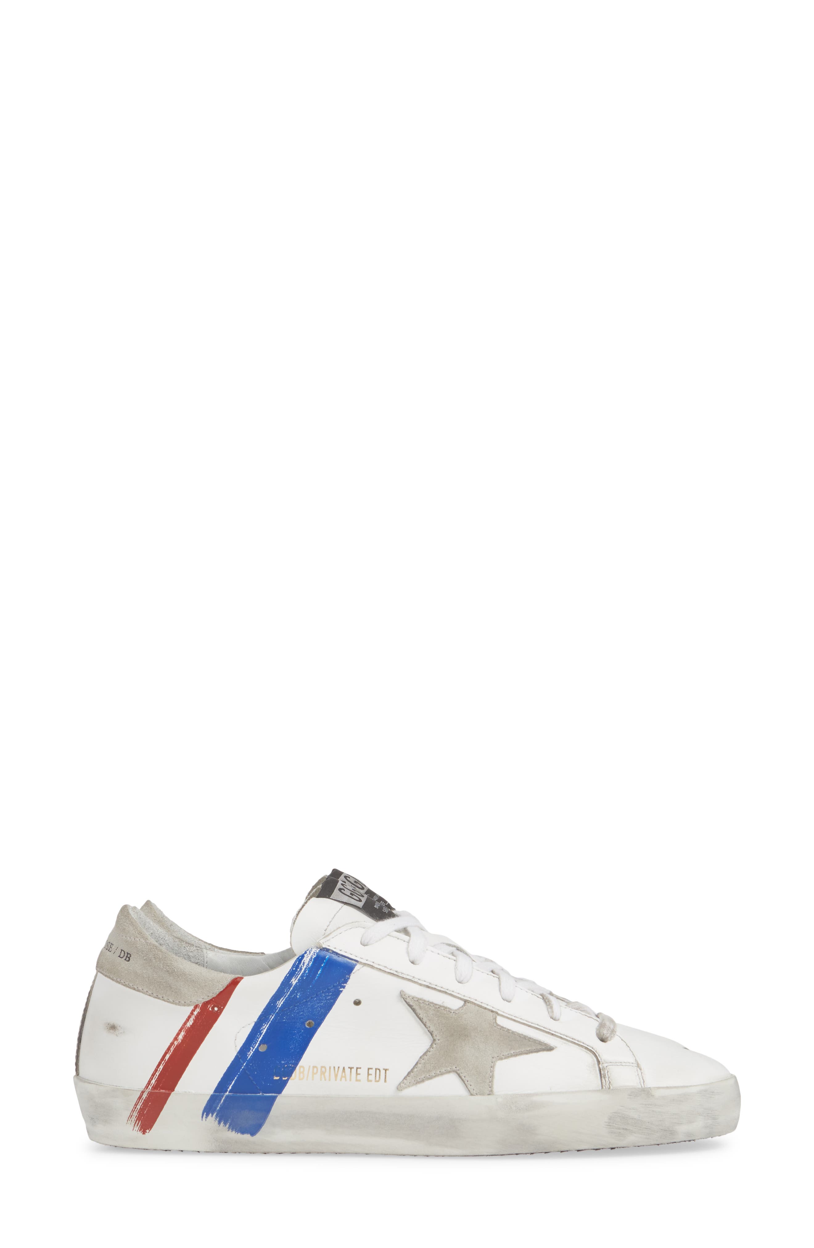 Golden Goose Superstar Stripe Sneaker, Alternate, color, 