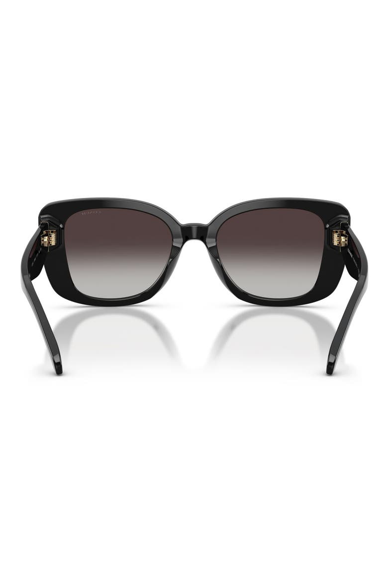 52mm Gradient Square Sunglasses, Alternate, color, BLACK / GREY GRADIENT