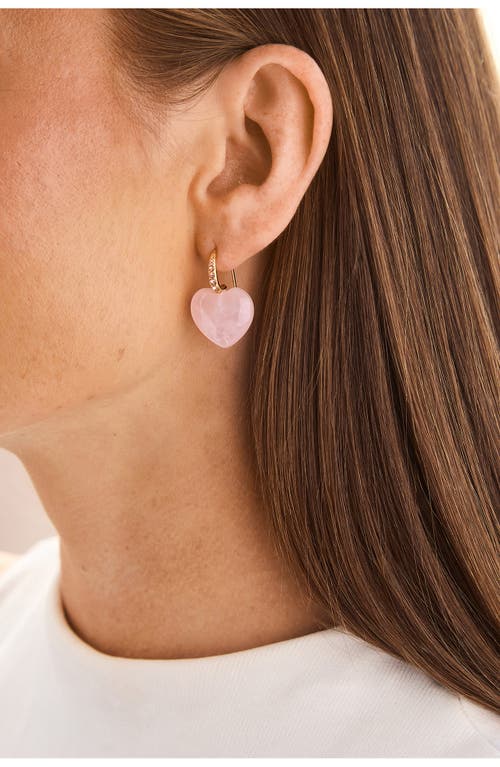 Baublebar Harper Heart Drop Earrings In Blush