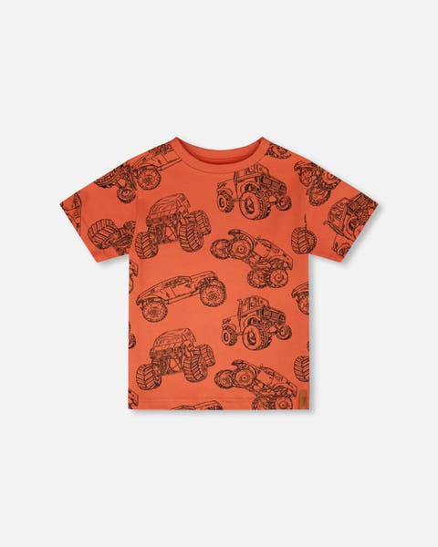 Organic Cotton Jersey Trucks T-Shirt (Toddler, Little Kid & Big Kid)