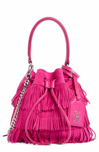 Stuart Weitzman Rae Fringe Mini Bucket Bag