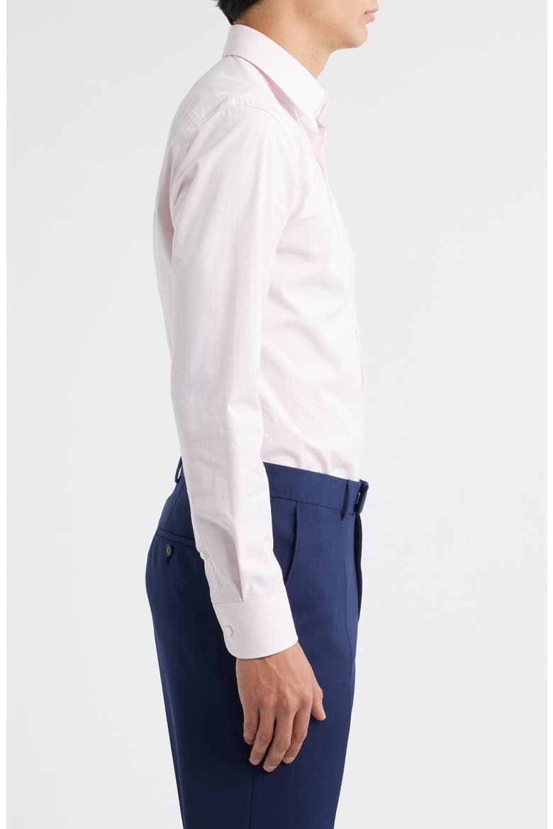 Hank Kent Slim Fit Performance Stretch Cotton Dress Shirt, Alternate, color, OPEN PINK