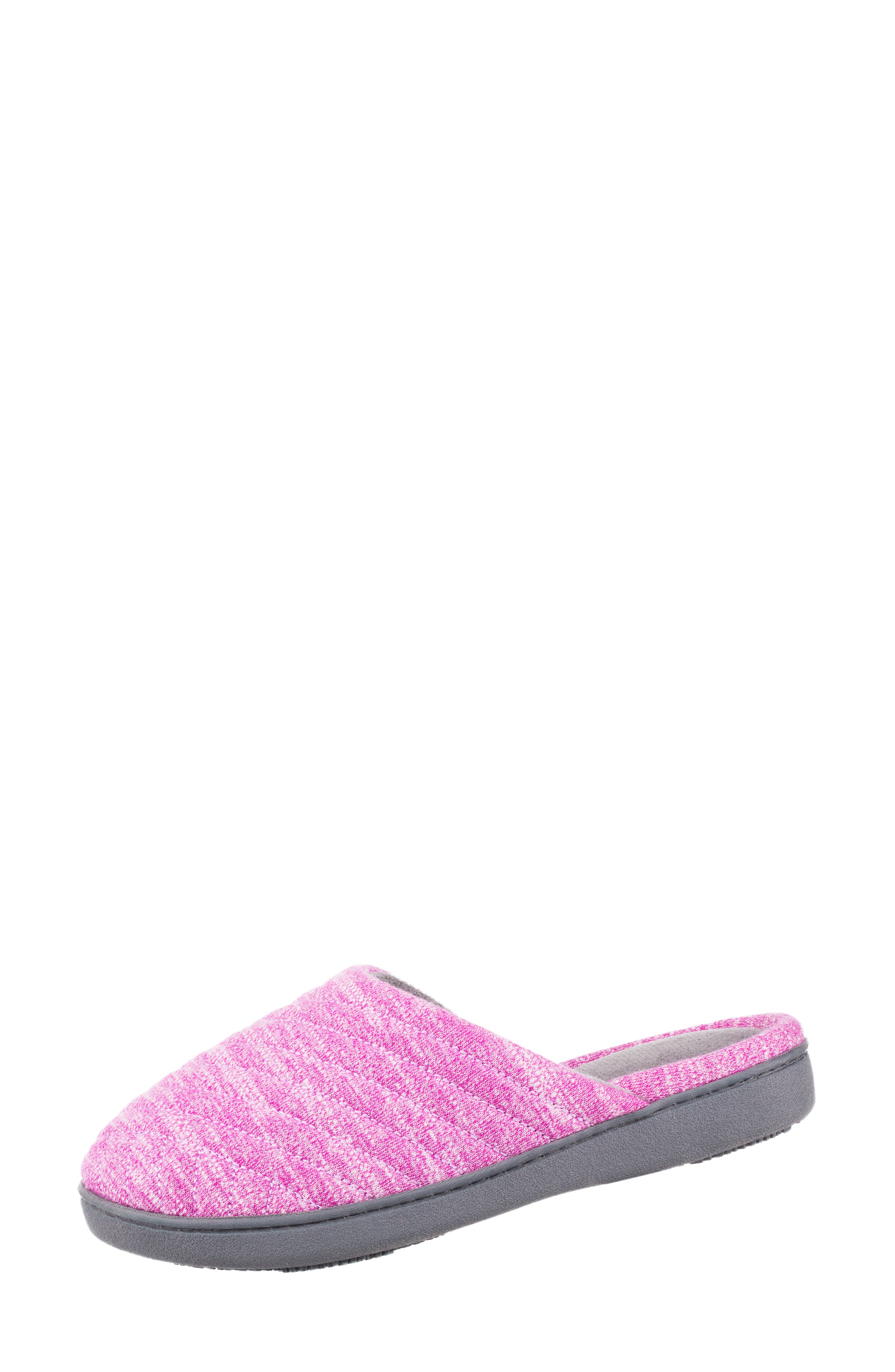 ISOTONER Andrea Space Knit Slipper, Alternate, color, Violet