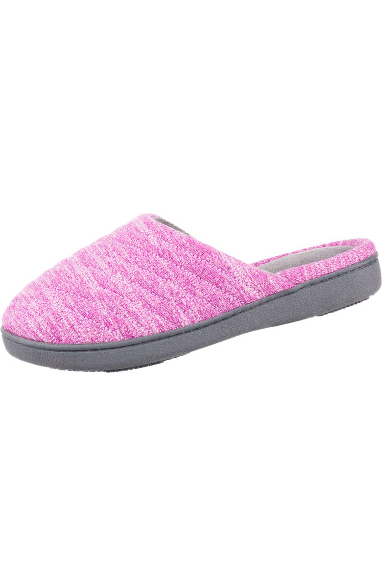 ISOTONER Andrea Space Knit Slipper, Alternate, color, Violet