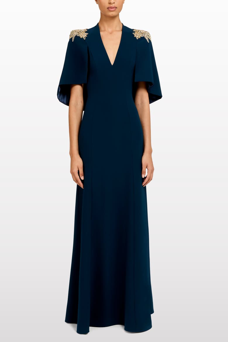 Star Shower Rhinestone-Embellished Maxi Dress, Alternate, color, Blackthorne Blue
