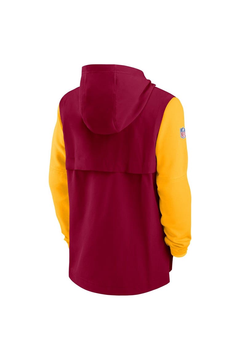 Men's Nike Burgundy/Gold Washington Commanders Sideline Player Quarter-Zip Hoodie, Alternate, color, Burgundy