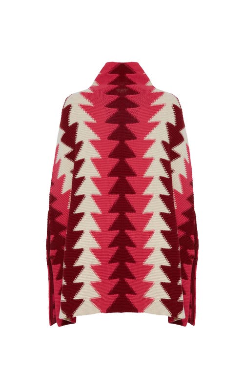 La Doublej Trine Cape Multicolor Bordeaux