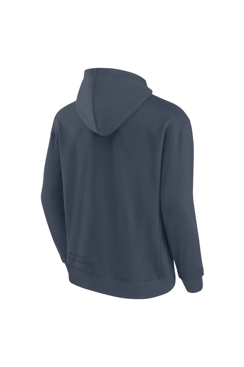 Men's Fanatics Navy Columbus Blue Jackets Future Ground Info Pullover Hoodie, Alternate, color, Navy