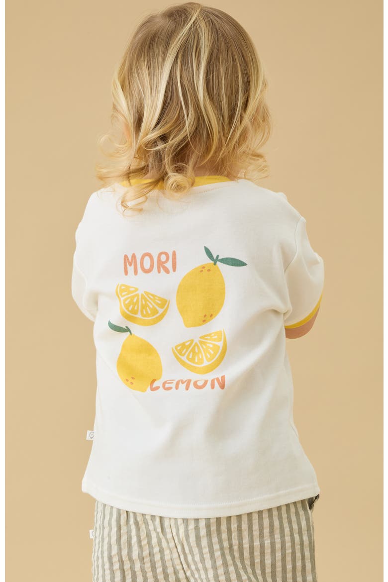 Oversized Printed T-Shirt, Alternate, color, Citrus & Cloud Dancer